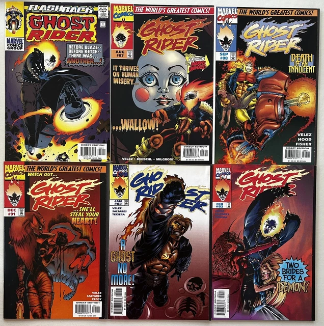 Ghost Rider #-1 87 88 91 92 93 RARE Lot short printed 1990