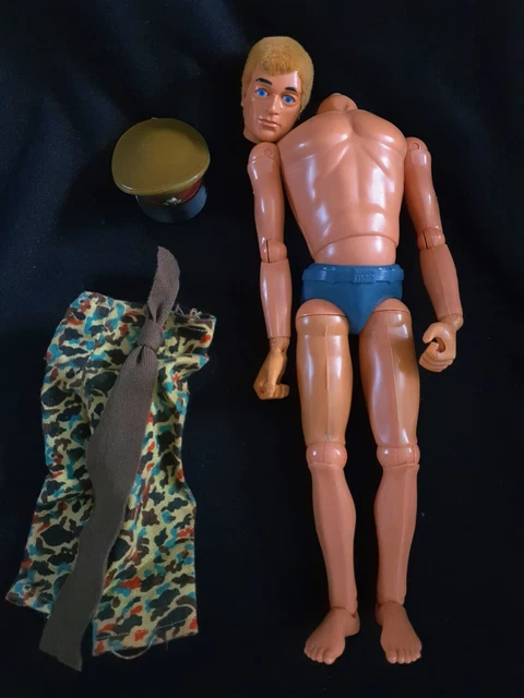 VINTAGE PALITOY ACTION Man Blue Pants Eagle Eye Bpee Figure