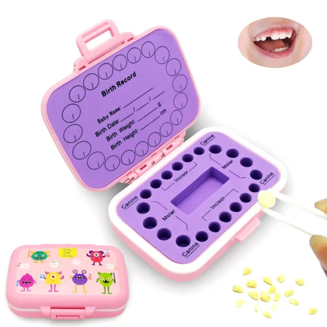 Baby Teeth Keepsake Box PP Tooth Fairy Boxes Kids Tooth Storage Holder(#1)