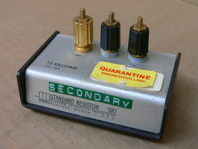 Electro Scientific Industries Standard Resistor Sr1 1 Kilohm (#1)