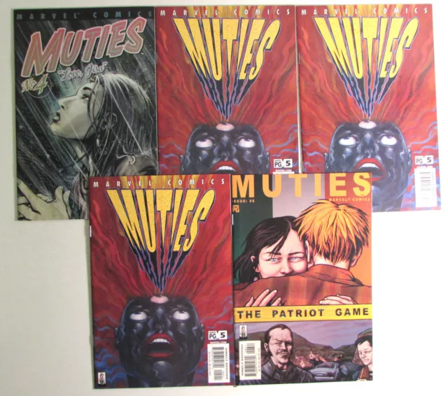 Muties Lot of 5 #4,5x3,6 Marvel Comics (2002) VF+ 1st Print Comic Books