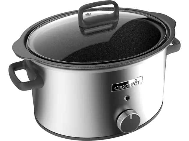 Olla de cocción lenta - Crock-Pot CSC085X Sellar&Guisar, 3.5 l, 2 Niveles de pot