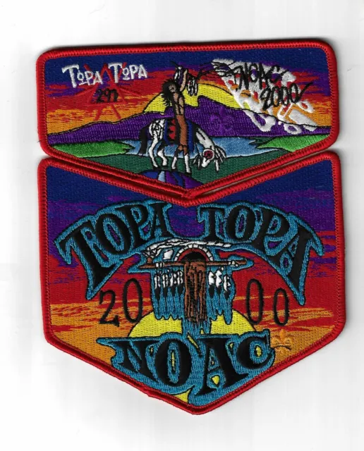 OA 291 Topa Topa 2000 NOAC Flap Set RED Bdr. Ventura County, California [MK-4428