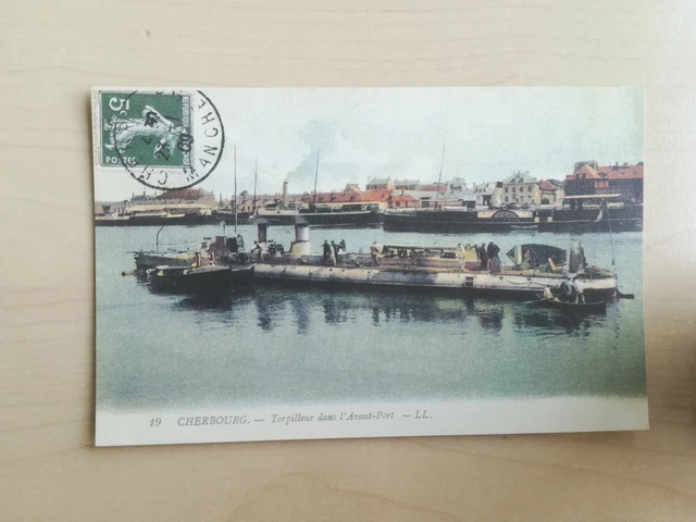 223 Reproduction CPA WW1 Cherbourg - Torpilleur dans l'avant port