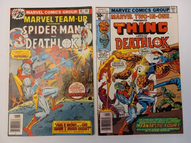 Marvel Team-Up 46,  Marvel Two in One 27: Spider-Man and... Deathlok! The Thing!