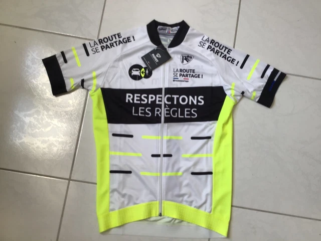 CYCLISME MAILLOT CYCLISTE LA ROUTE SE PARTAGE du TOUR DE FRANCE