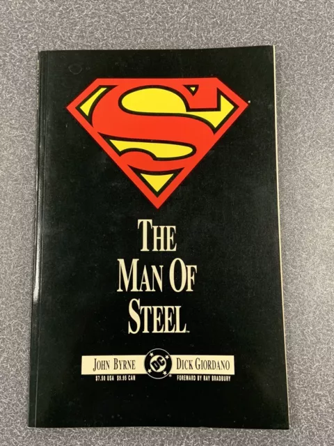 Superman: The Man Of Steel TPB DC Comics 1993 HTF Black Cover John Byrne