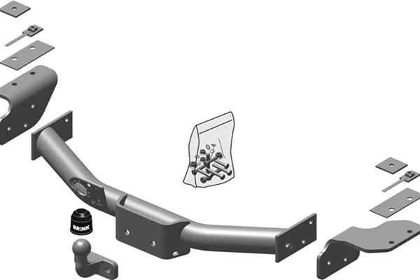 BRINK Attelage De Remorque AHK pour Ssangyong Rexton W Gab _ Rexton / Rexton II 2