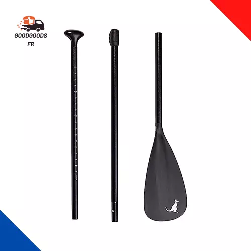 Pagaie Pour Stand up Paddle En Aluminium - Légère Et Démontable - Coloris Noir