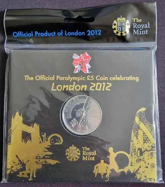 Royal Mint London 2012 Olympic Paralympic £5 Coin Pack Sealed Uncirculated