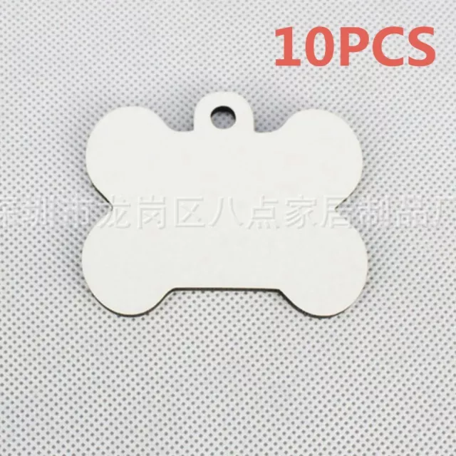 10Pcs DIY Sublimation Wooden Hard Board Printing Key Rings Blank MDF Key Chain