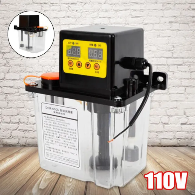 1.8L Automatic Lubrication Pump NC Digital Electronic Timer Automatic Oiler 110V
