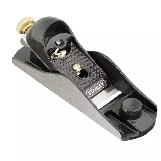 Stanley No.220 7" Fully Adjustable 21 Degree Angled Wood Hand Block Plane,112220