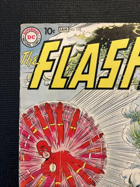 The Flash #110 Nice 1st App. Kid Flash Silver Age Superhero DC Comic 1959 VG-FN 2