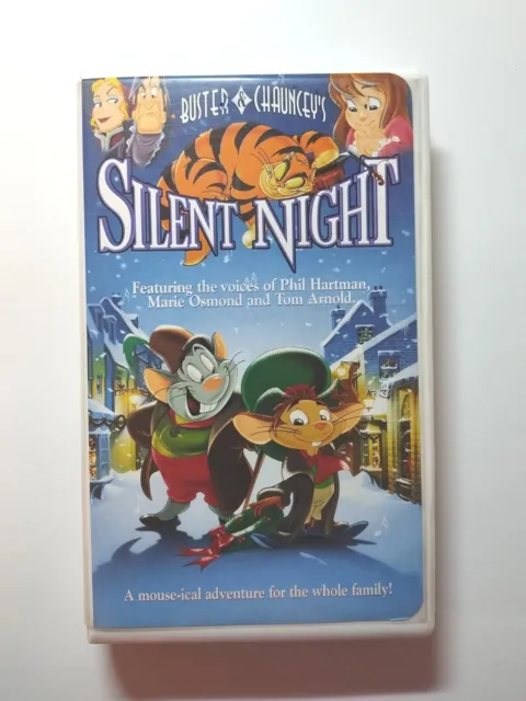 BUSTER & CHAUNCEY'S SILENT NIGHT VHS Retro Children's Christmas Animated Movie