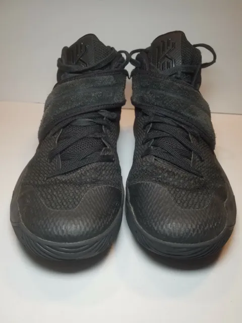 Nike Men's Kyrie Irving 2 Triple Black Basketball Shoes Size 8 Men’s