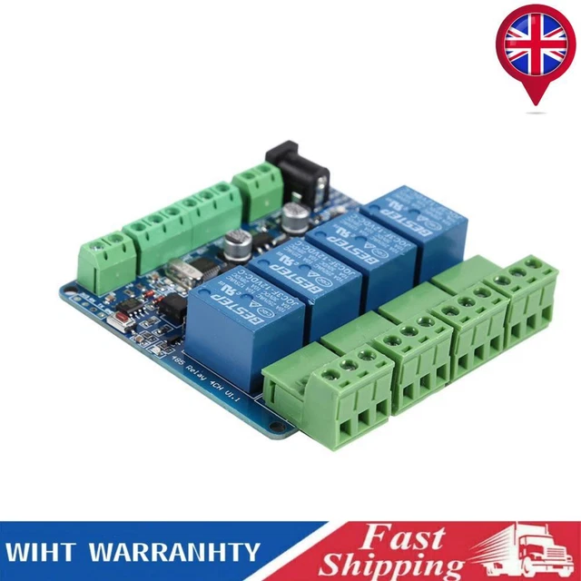 MODBUS RTU 4 Way Relay Module 4 Road Input Micro Controller RS485 ...