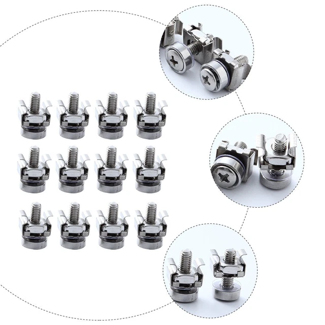 100 SETS CABINET Fixed Kits Server Rack Mounting Screw Head Screw £52. ...