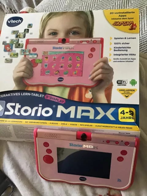 VTech Storio MAX Kinder-Tablet - Rosa (80-183854) mit Spiel Sophia die Erste