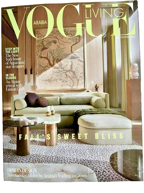 趣味 Vogue Arabia Living November 2023 VOGUE ARABIA MAGAZINE Living Fall Winter Dine IN Design