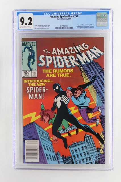 Amazing Spider-Man #252 - Marvel 1984 CGC 9.2 Ties with Marvel Team-Up #141 for