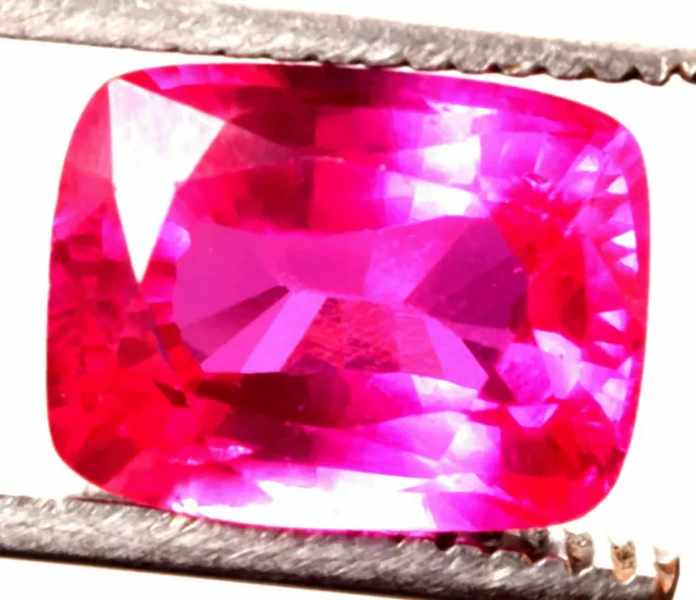 12.65 Cts. Natural Mogok Rich Pink Sapphire Cushion Shape Certified Gemstone