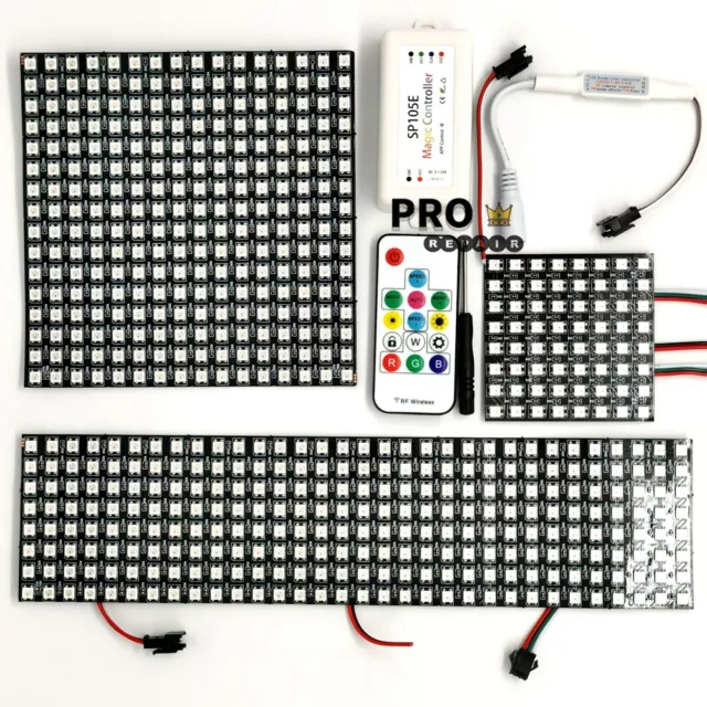 WS2812B 5050 RGB Flexible LED Panel Programmable Screen+SP103E SP105E Controller