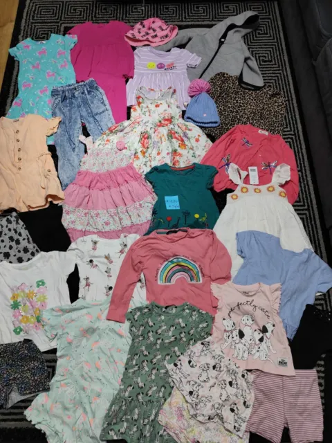 #925💜 Huge Bundle Of Girls Clothes 4-5years NEXT GEORGE DISNEY H&M BLUEZOO F&F