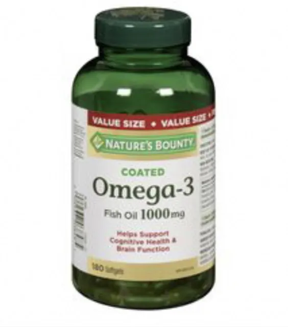 NATURE'S BOUNTY Fish Oil Omega-3 180x1000 mg - coated tablets
