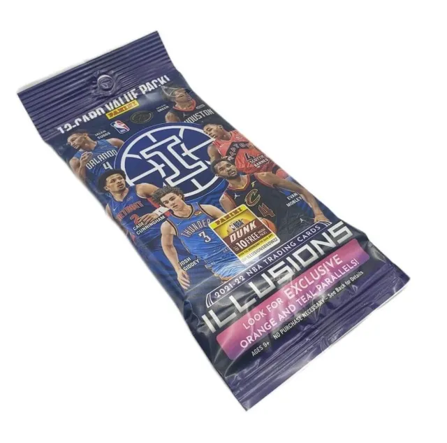 2021-22 Panini Illusions Basketball 12 Card Jumbo Value Pack - Sealed Fat Pack