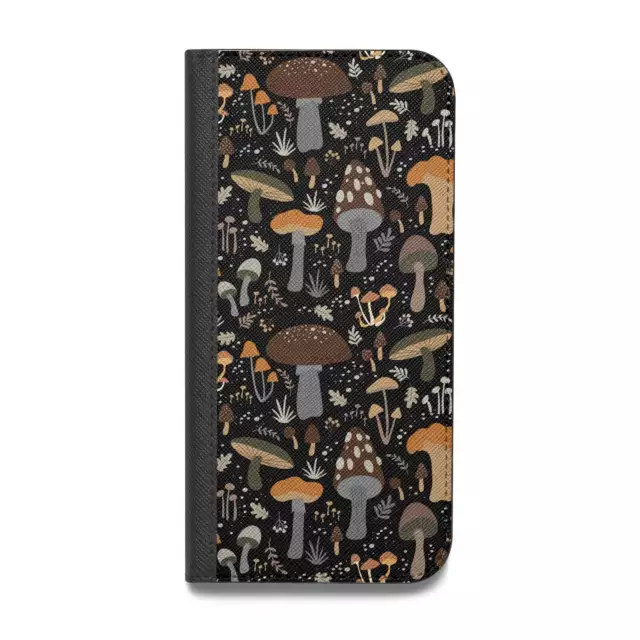 Mushroom Vegan Leather Flip iPhone Case for iPhone