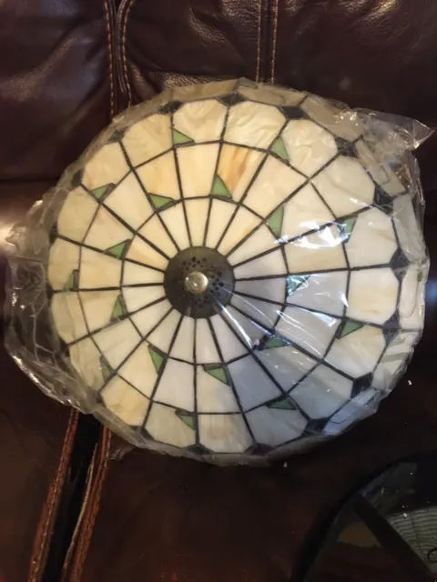 42” Tiffany Ceiling Fan Light Classic LED Chandelier NO Remote Control