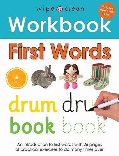 Wipe Clean Workbooks: First Words by Priddy, Roger Book The Cheap Fast Free Post