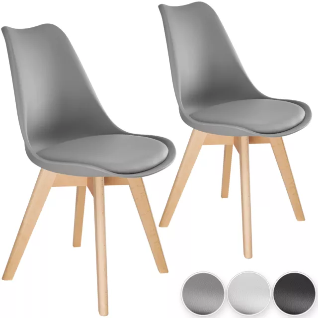 Lot de 2 Chaises de Salle à Manger Design Scandinave Intérieur Salon Cuisine