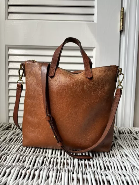 vintage madewell bag crossbody brown Leather Distressed