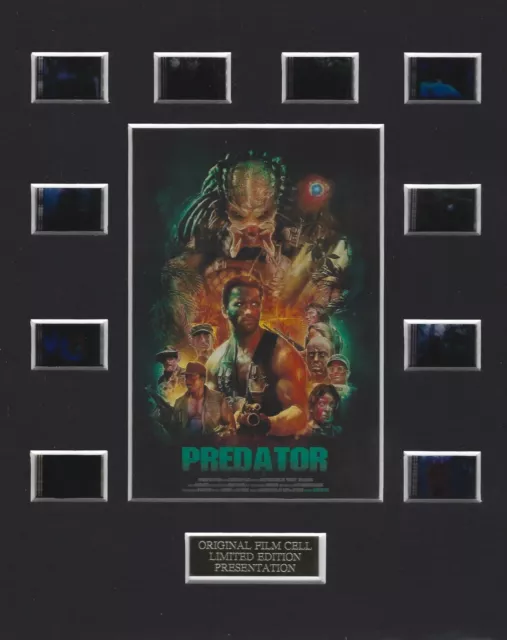 Predator (1987) Authentic 35mm Movie Film Cell 8x10 Matted Display - w/COA