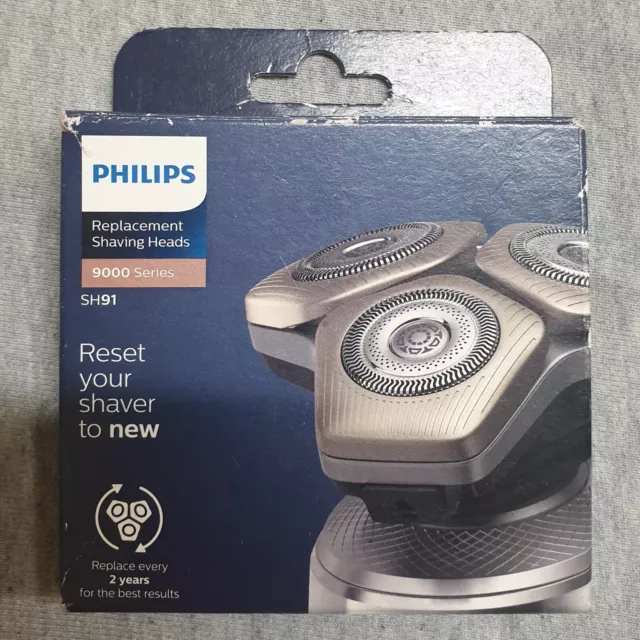 GENUINE PHILIPS SH91 Series 9000 Shaver Replacement Shaving Heads, NEW & SEALED