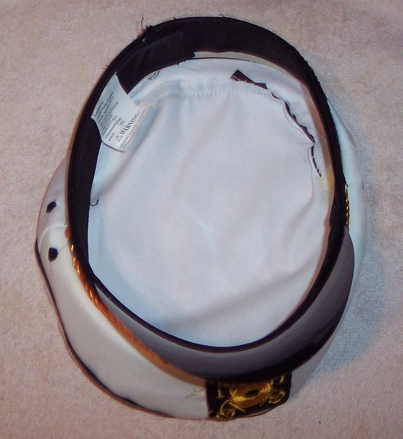 YACHT CAPTAIN HAT Boat Sailor Fancy Dress Up Halloween Adult Costume