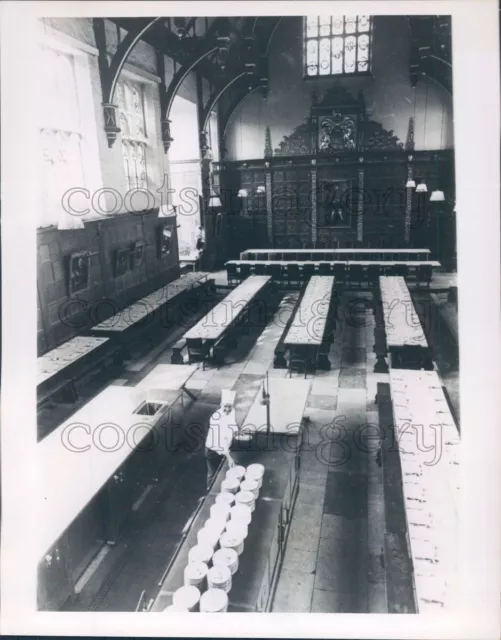 1967 Press Photo Dining Hall Trinity College University of Cambridge England