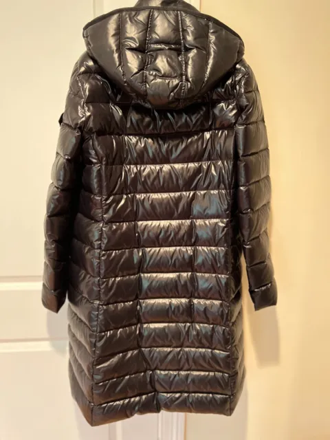 Black Moncler Moka Long Hooded Down Puffer Parka Coat 100% Authentic 3