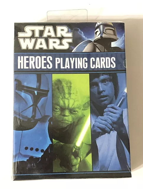 New Star Wars Heroes Deck Playing Cards Disney Cartamundi Episode 1-6 Characters