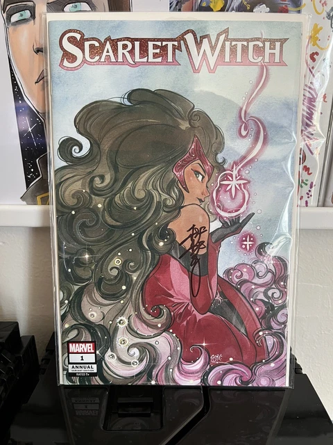 2023 SDCC Exclusive Marvel Comics SCARLET WITCH ANNUAL #1 Peach Momoko Signed