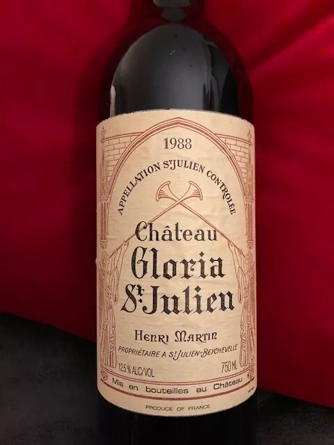 Chateau Gloria st Julien - 1988 - Henri Martin - Rotwein - France - 750 ml