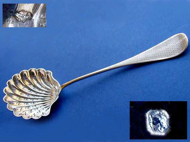 Antique Large Sprinkling Spoon, France, Silver C506