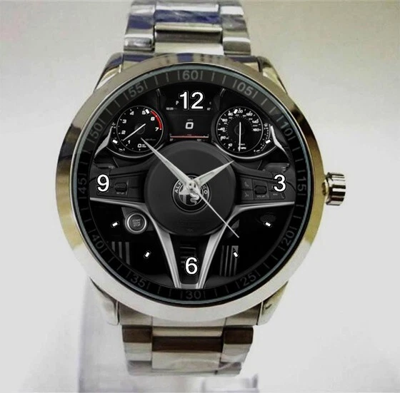awesome 2017 Alfa Romeo Giulia steering wheel sport metal watch