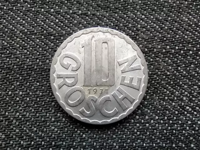 Austria 10 Groschen Coin 1971
