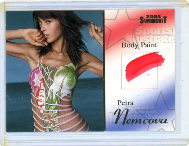 Petra Nemcova 2004 Sports Illustrated Si Swimsuit #Bp 10/10 Body Paint Card