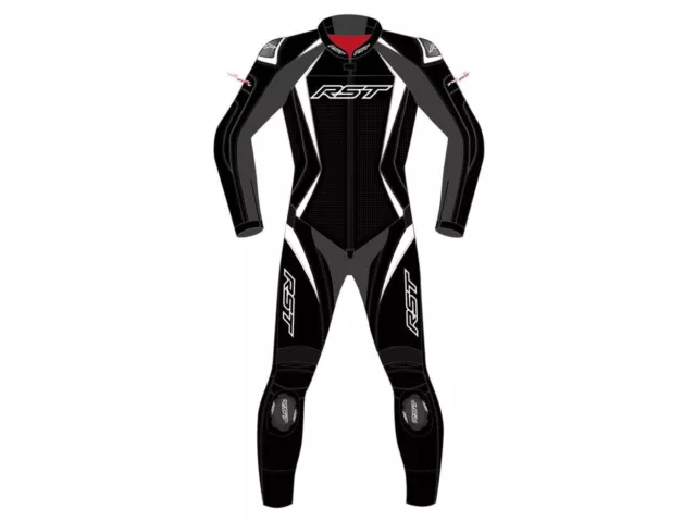 Combinaison RST Tractech Evo 4 cuir noir/blanc femme 3