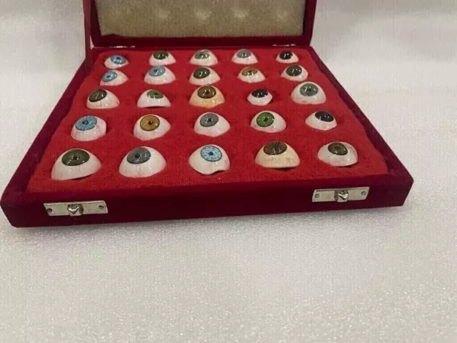 Antikes künstliches Mix-Augen-Set mit 25 Stück, Vintage-menschliches... 2