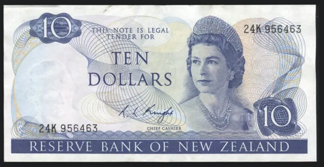 New Zealand - $10 - Knight - 24K 956463 - Fine